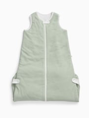 MORI Sage Green Stripe Supersoft Front Opening Sleeping Bag 1.5 TOG - Image 6 of 7