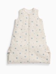 MORI Cream Space Print Supersoft Front Opening Sleeping Bag 1.5 TOG - Image 4 of 6