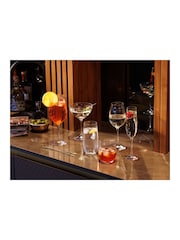 Mikasa Set of 4 Clear Treviso Crystal Highball Ribbed Glass - Image 2 of 4