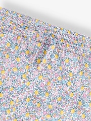 JoJo Maman Bébé Lemon Ditsy 2-Pack Ditsy Print & Pink Pretty Shorts - Image 4 of 5