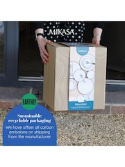 Mikasa Set of 4 White Porcelain Pasta Bowl Chalk - Image 6 of 6