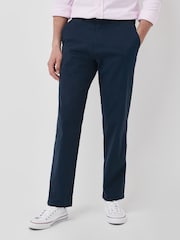 Blue Dark Relaxed Fit Stretch Chinos Trousers - Image 1 of 1