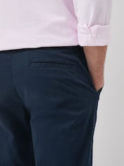 Blue Dark Relaxed Fit Stretch Chinos Trousers - Image 3 of 4