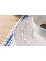 Mikasa Set of 4 White Cranborne Stoneware Dinner Plate - Image 1 of 5
