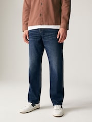 Bleu moyen - Coupe ample - Jean authentique 100% coton - Image 1 de 12