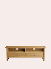 Laura Ashley Oak Milton 2 Drawer TV Unit - Image 6 of 8