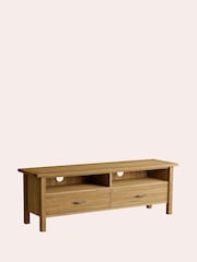 Laura Ashley Oak Milton 2 Drawer TV Unit - Image 7 of 8