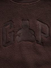 Gap Brown Sherpa Oversized Mock Neck Logo Sweatshirt (4-13yrs) - Image 5 of 5