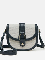 Joules Ludlow Navy Blue Canvas Cross Body Bag - Image 3 of 10