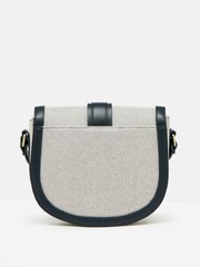 Joules Ludlow Navy Blue Canvas Cross Body Bag - Image 4 of 10