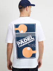 River Island White Regular Fit Padel T-Shirt - Image 4 of 4