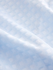 Blue Regular Fit Trimmed Formal Short Sleeve Shirt - Image 3 of 4