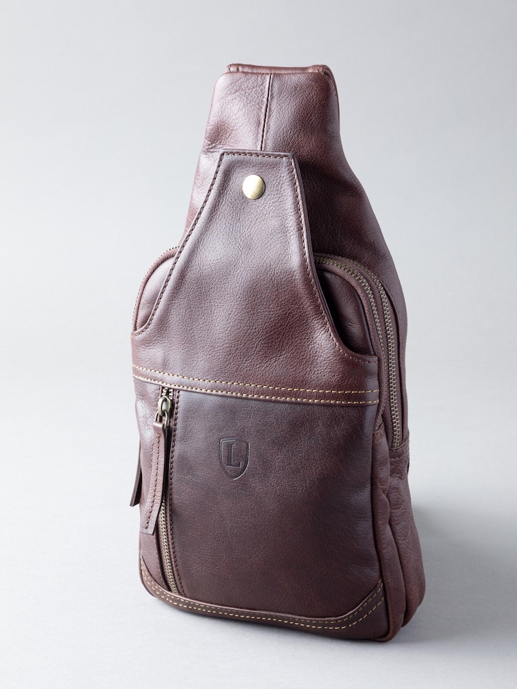 Lakeland Leather Brown Keswick Sling Bag - Image 1 of 4