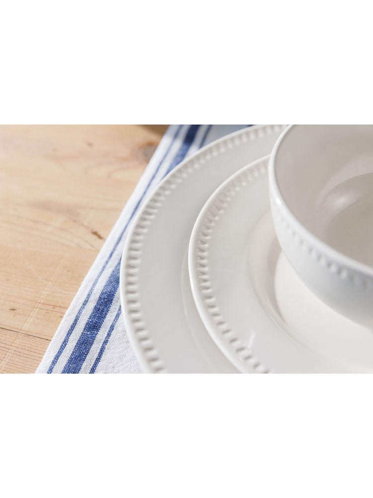 Mikasa Set of 4 White Cranborne Ceramic Cereal Bowl - Image 1 of 6