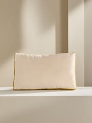 MADE.COM Cream Petra Cotton Velvet Boxy Cushion - Image 4 of 4