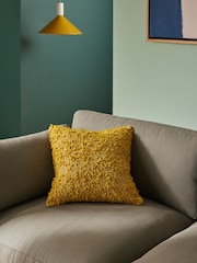 MADE.COM Yellow Agda Cosy Boucle Cushion - Image 1 of 4