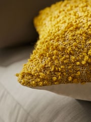 MADE.COM Yellow Agda Cosy Boucle Cushion - Image 3 of 4