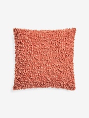 MADE.COM Peach Pink Agda Chunky Boucle Cushion - Image 4 of 4