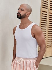 White Regular Fit Vest - Image 1 of 5
