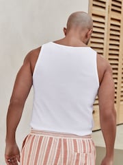 White Regular Fit Vest - Image 2 of 5