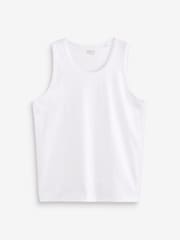 White Regular Fit Vest - Image 4 of 5