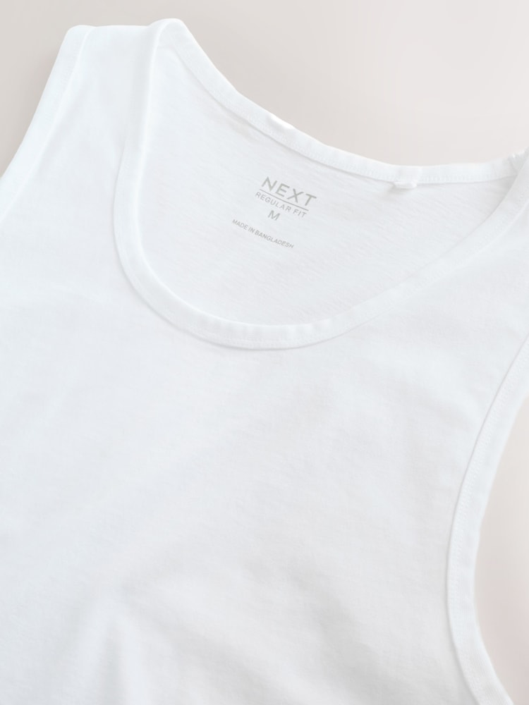 White Regular Fit Vest - Image 7 of 7