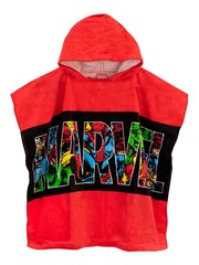 Character Red Marvel Avengers Swim & Beach Towel 100% Cotton Poncho - Image 1 of 3
