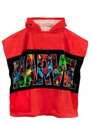 Character Red Marvel Avengers Swim & Beach Towel 100% Cotton Poncho - Image 2 of 3