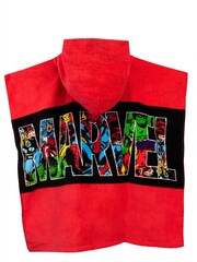 Character Red Marvel Avengers Swim & Beach Towel 100% Cotton Poncho - Image 3 of 3