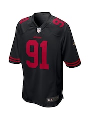 Fanatics San Francisco 49ERS Game Alternate Black Jersey Youth - Image 2 of 3