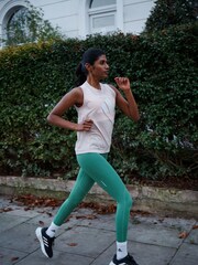 adidas Green Techfit 7/8 Leggings - Image 1 of 7