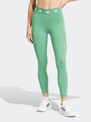 adidas Green Techfit 7/8 Leggings - Image 2 of 7