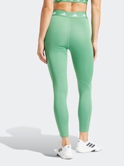 adidas Green Techfit 7/8 Leggings - Image 3 of 7