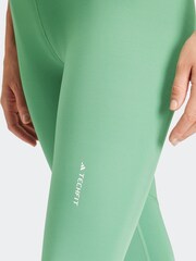 adidas Green Techfit 7/8 Leggings - Image 6 of 7