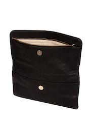 Черный - Кожаный клатч Pure Luxuries London Golders - Изображение 4 из 5