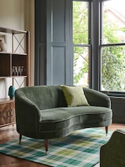 Nina Campbell Green Tree Fern Corded Leaves Cushion - Image 3 of 6