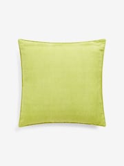 Nina Campbell Green Tree Fern Corded Leaves Cushion - Image 6 of 6