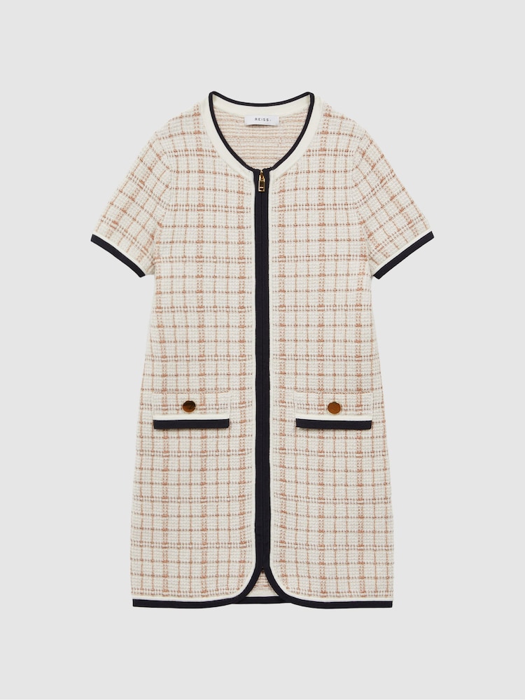 Reiss Pink Mila 9-14 yrs Twill Short Sleeve Dress - Image 2 of 6