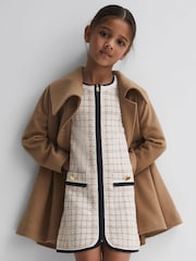 Reiss Pink Mila 9-14 yrs Twill Short Sleeve Dress - Image 4 of 6