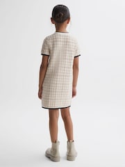 Reiss Pink Mila 9-14 yrs Twill Short Sleeve Dress - Image 5 of 6
