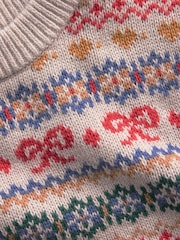 Gap Fair Isle Oversized Crew Neck Jumper (4-13yrs) - Image 5 of 5