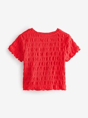 Red Textured Top (3-16yrs) - Image 6 of 8