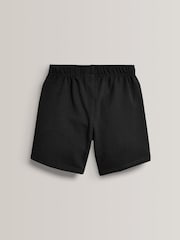Black 100% Cotton Jersey School Shorts (3-16yrs) - Image 7 of 8