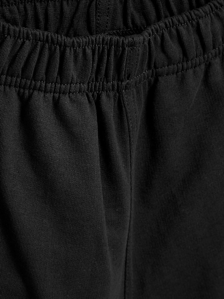 Black 100% Cotton Jersey School Shorts (3-16yrs) - Image 8 of 8