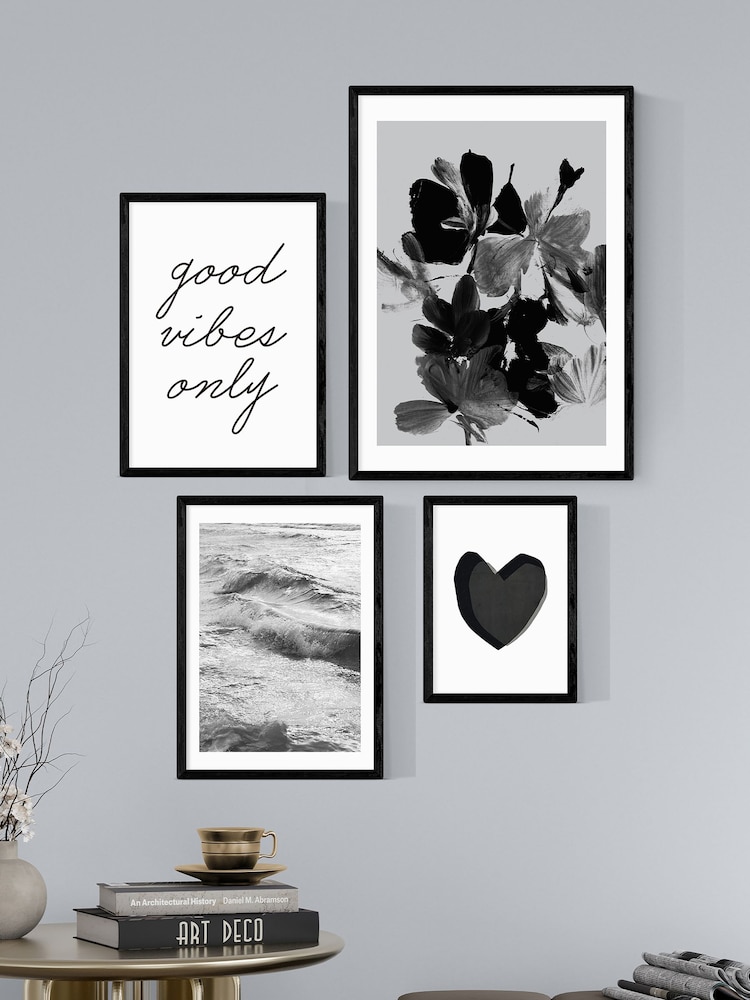 East End Prints Black Monochrome Wall Set - Image 1 of 1