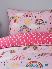Silentnight Yellow Kids Healthy Growth Rainbow Duvet Cover and Pillowcase Set - Image 2 of 4
