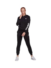 črna/bela - adidas Sportswear trenirka Essentials z logotipom iz francoskega frotirja - Slika 1 iz 6