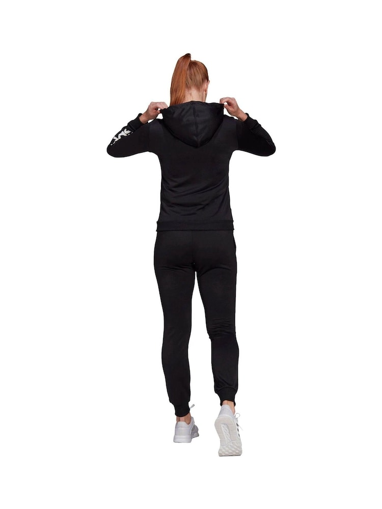 črna/bela - adidas Sportswear trenirka Essentials z logotipom iz francoskega frotirja - Slika 2 iz 6