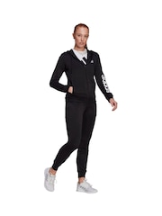 črna/bela - adidas Sportswear trenirka Essentials z logotipom iz francoskega frotirja - Slika 5 iz 6