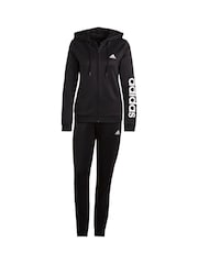 črna/bela - adidas Sportswear trenirka Essentials z logotipom iz francoskega frotirja - Slika 6 iz 6